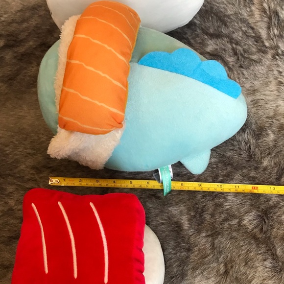San-X sumikko gurashi TOKAGE and 2 sushi Japanese character kawaii plush toys - Picture 10 of 10